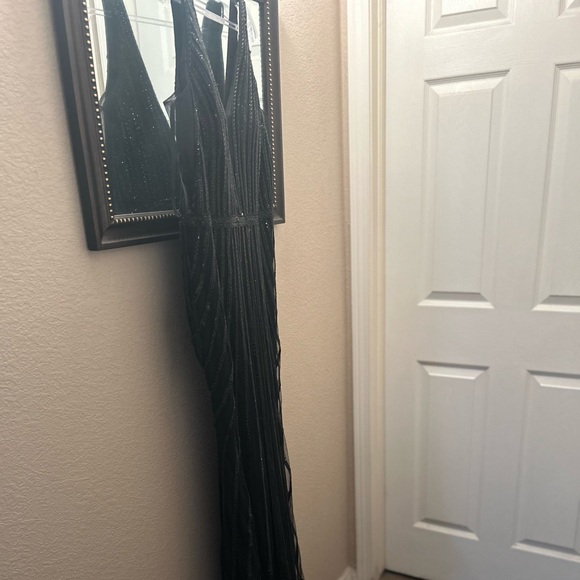 Black Sequenced Gown - Picture 4 of 4